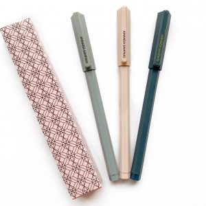 trio de canetas personalizadas